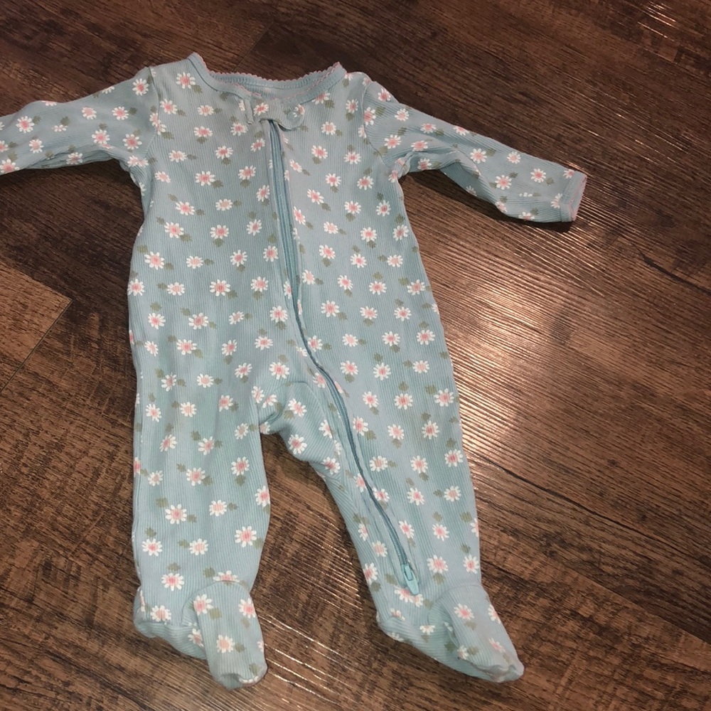 Daisy footie pajamas